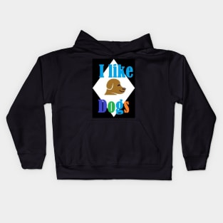 I LIKE DOGS Kids Hoodie